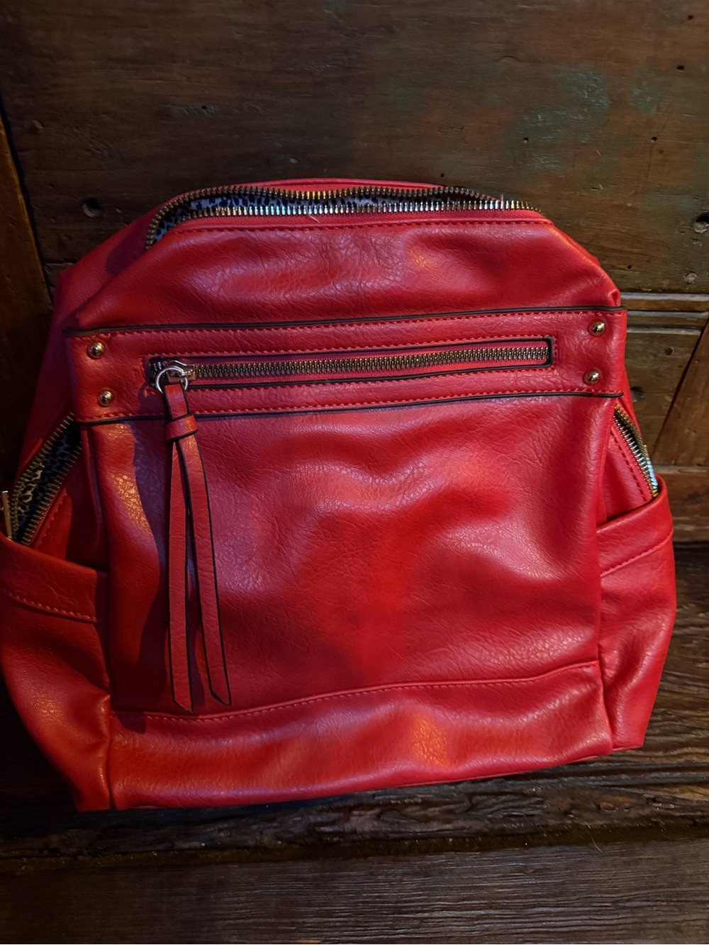 Red Women's Backpack Tote - Unbranded